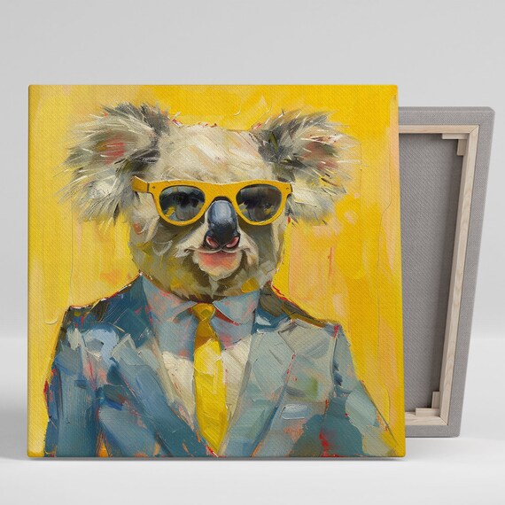 Koala Art Print, Whimsical Contemporary Decor