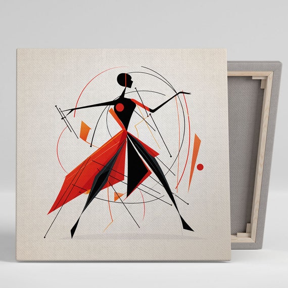 Abstract Dancing Girl Decor Or Poster Minimalist Decor Contemporary Decor Modern Wall Art Living Room Decor Home Decor