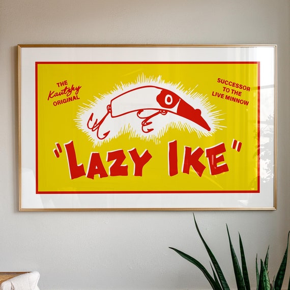 Fishing Lure Print Retro Fishing Gift For Fisherman Old Time Fishing Art Poster Angler Wall Decor Outdoorsy Wall Art Fishing Dad Gift