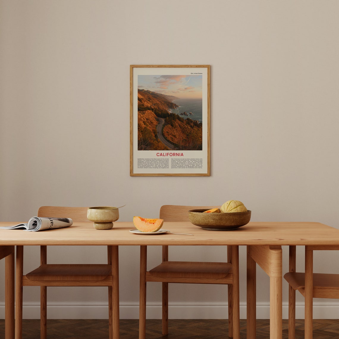 California Coastal Highway Sunset Cliffs Ocean Drive Photo Poster - Image 3