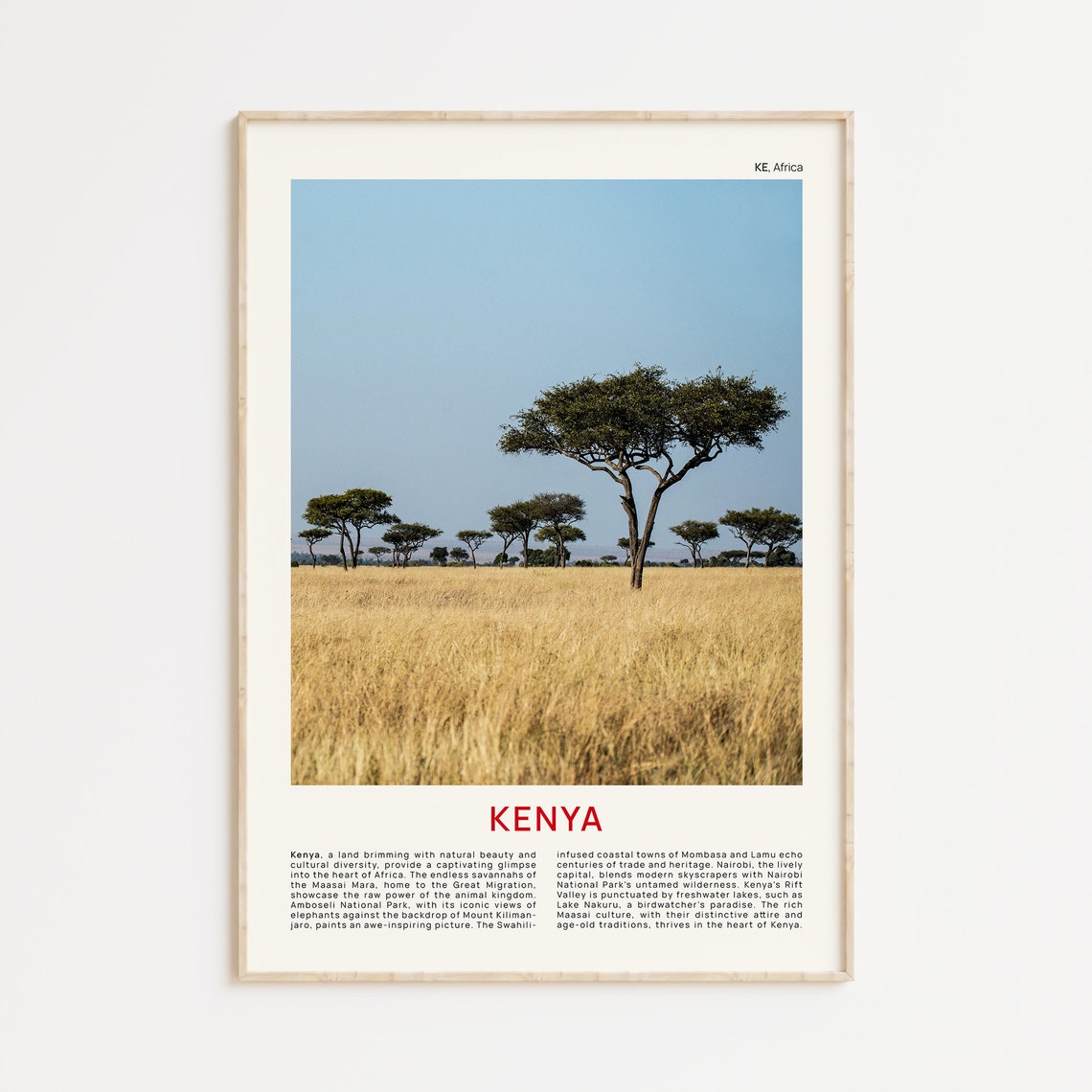 Kenya Print Film Photo Kenya Wall Art Kenya Poster Kenya Photo Kenya Poster Print Kenya Wall Decor Kenya Art Print Kenya Safari