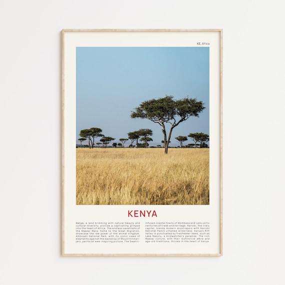 Kenya Print Film Photo Kenya Wall Art Kenya Poster Kenya Photo Kenya Poster Print Kenya Wall Decor Kenya Art Print Kenya Safari