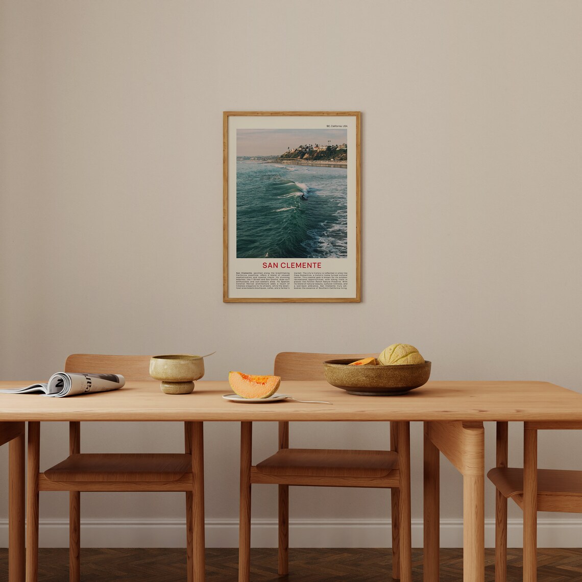 San Clemente Travel Poster, California Surfing - Image 4