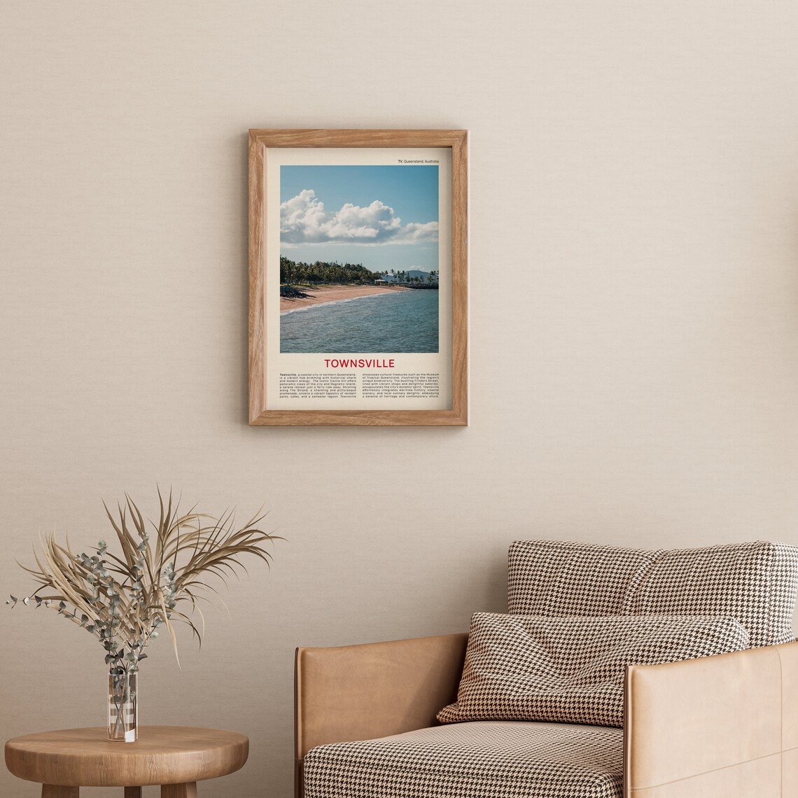 Townsville Queensland Palm Beach Coastline Photo Travel Poster - Image 3