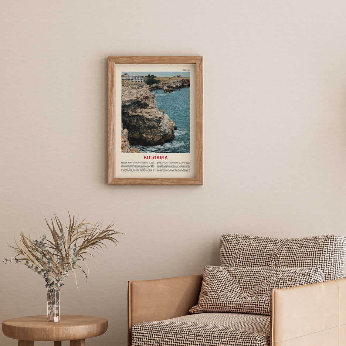 Bulgaria Black Sea Dramatic Rocky Coastal Cliffs Travel Poster - Image 3