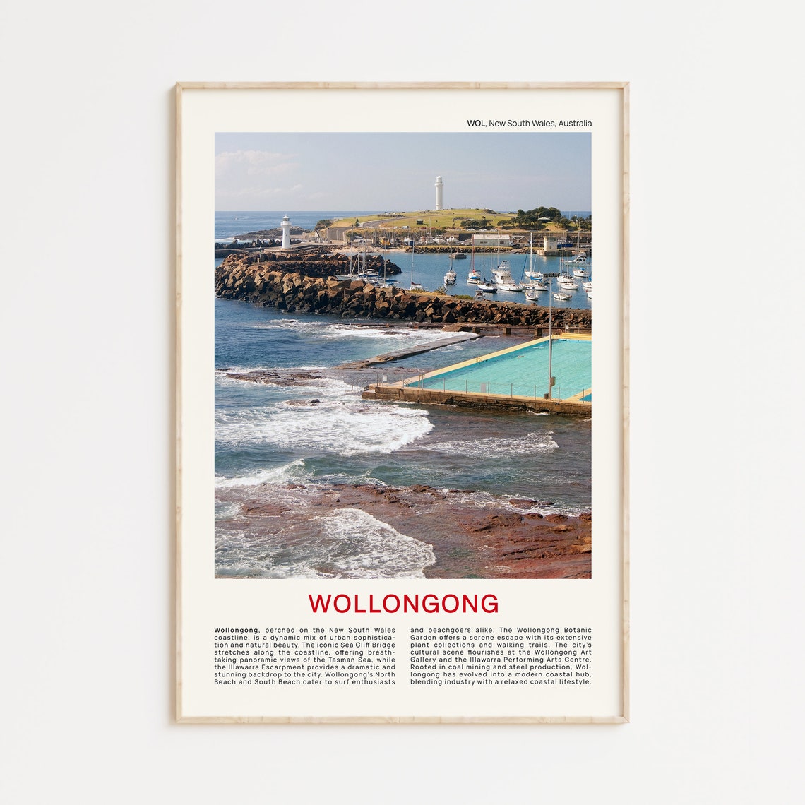 Wollongong Print Film Photo Wollongong Wall Art Wollongong Poster Wollongong Photo Wollongong Poster Print Wollongong Nsw Australia Art