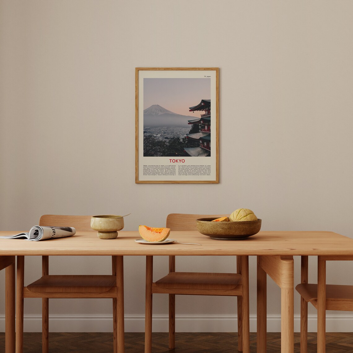 Tokyo Travel Poster, Japan Wall Decor Art Print - Image 4