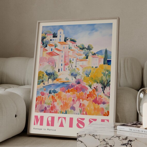 Pastel Matisse Print Matisse Landscape Wall Art Pastel Gallery Wall Gallery Exhibition Art Hm018