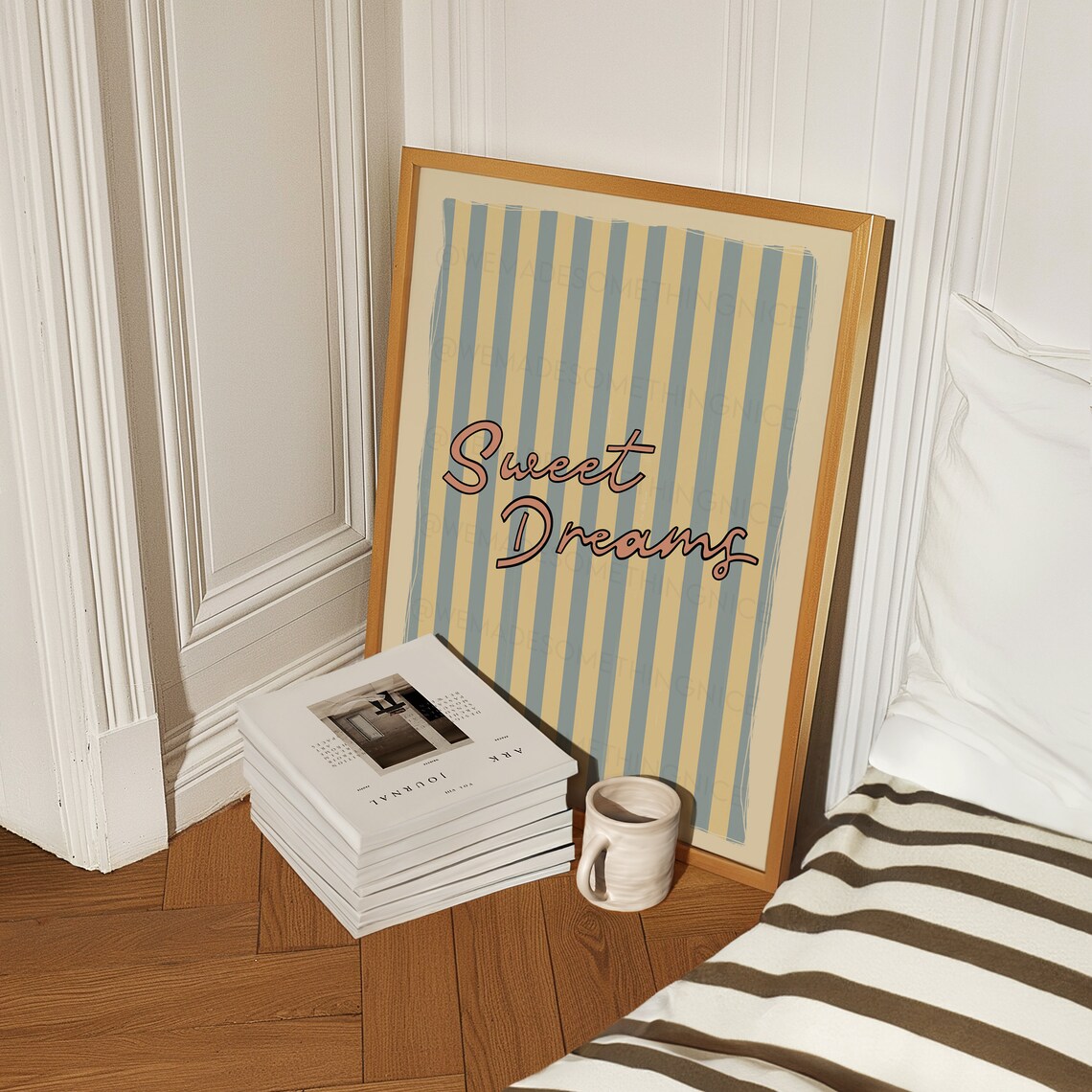 Sweet Dreams Retro Art Print, Coquette Room Decor - Image 3