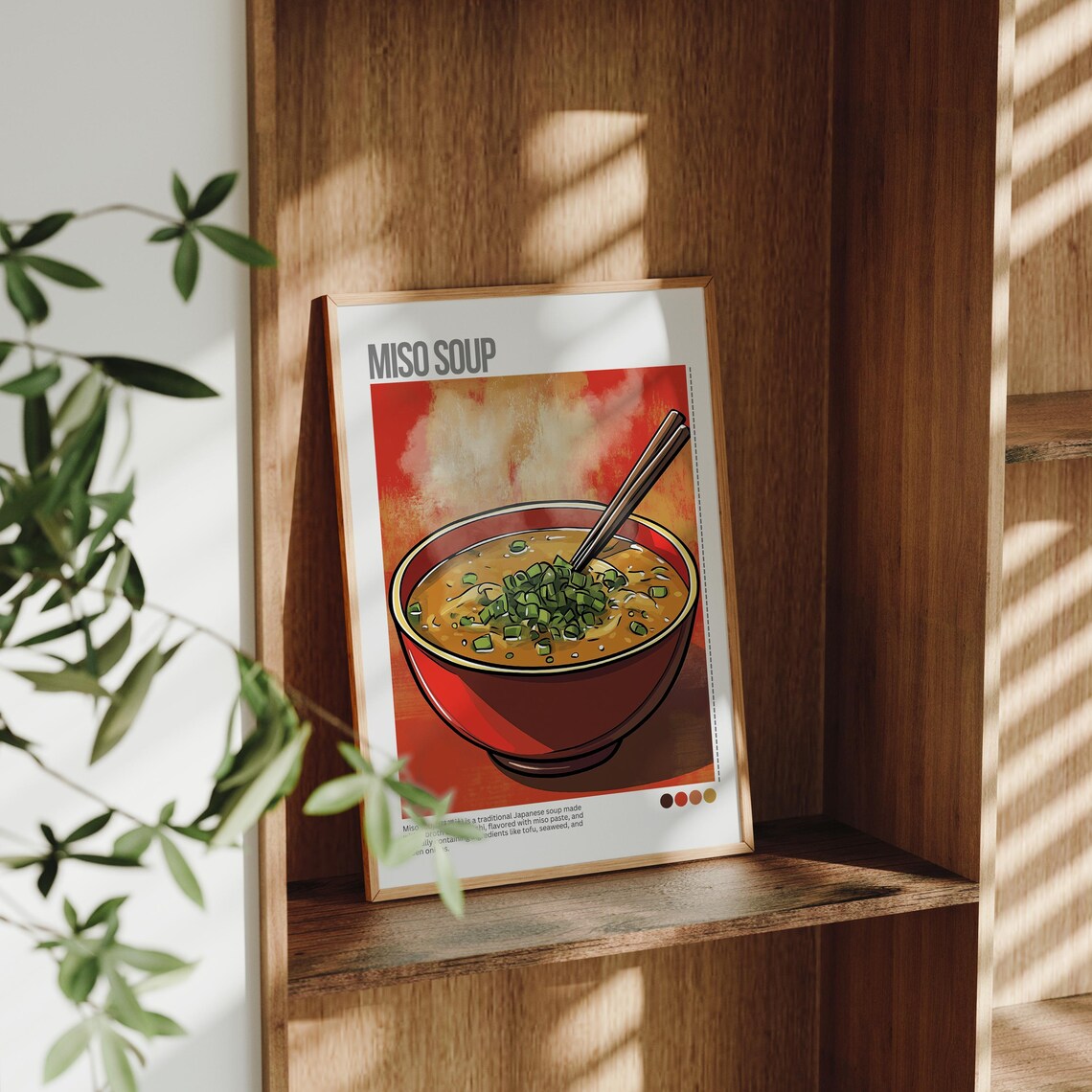 Miso Soup Art Japanese Food Art Modern Food Art Giclee Print Fine Art Paper Print Home And Kitchen Decor For The Food Lover - Image 2