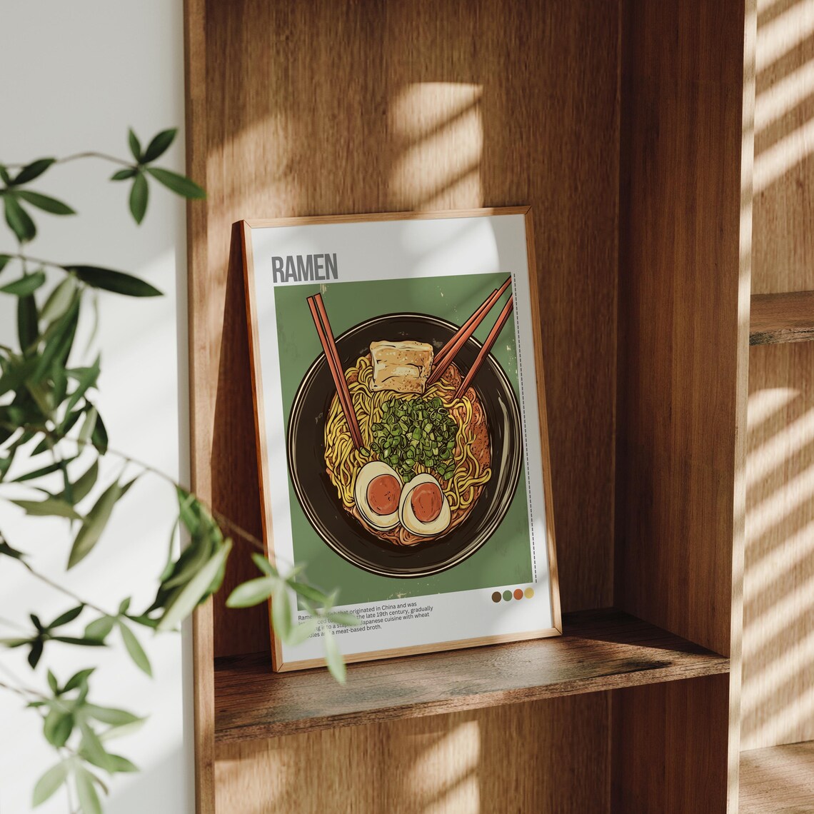 Ramen Noodle Bowl Soft Eggs Green Onions Japanese Food Poster - Image 5