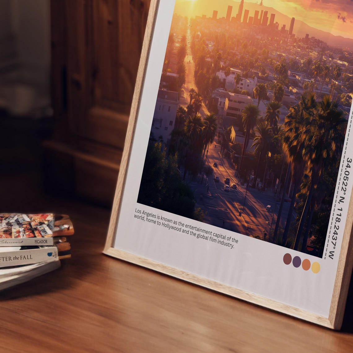Los Angeles Wall Art Los Angeles Poster California Art Print Los Angeles Skyline Los Angeles Travel Poster Print Wall Art - Image 7