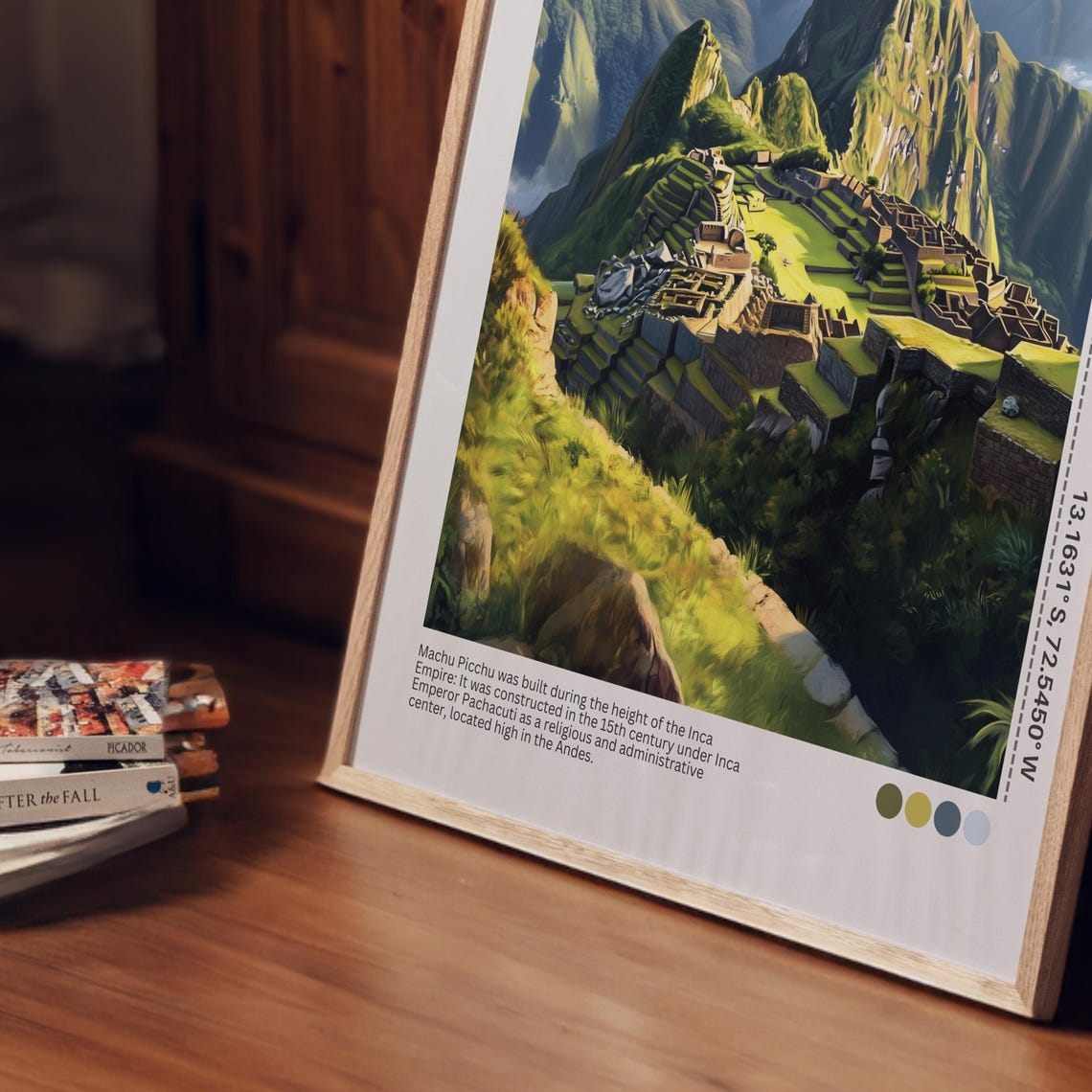 Machu Picchu Lush Green Valley Sunlit Peru Ruins Travel Poster - Image 4