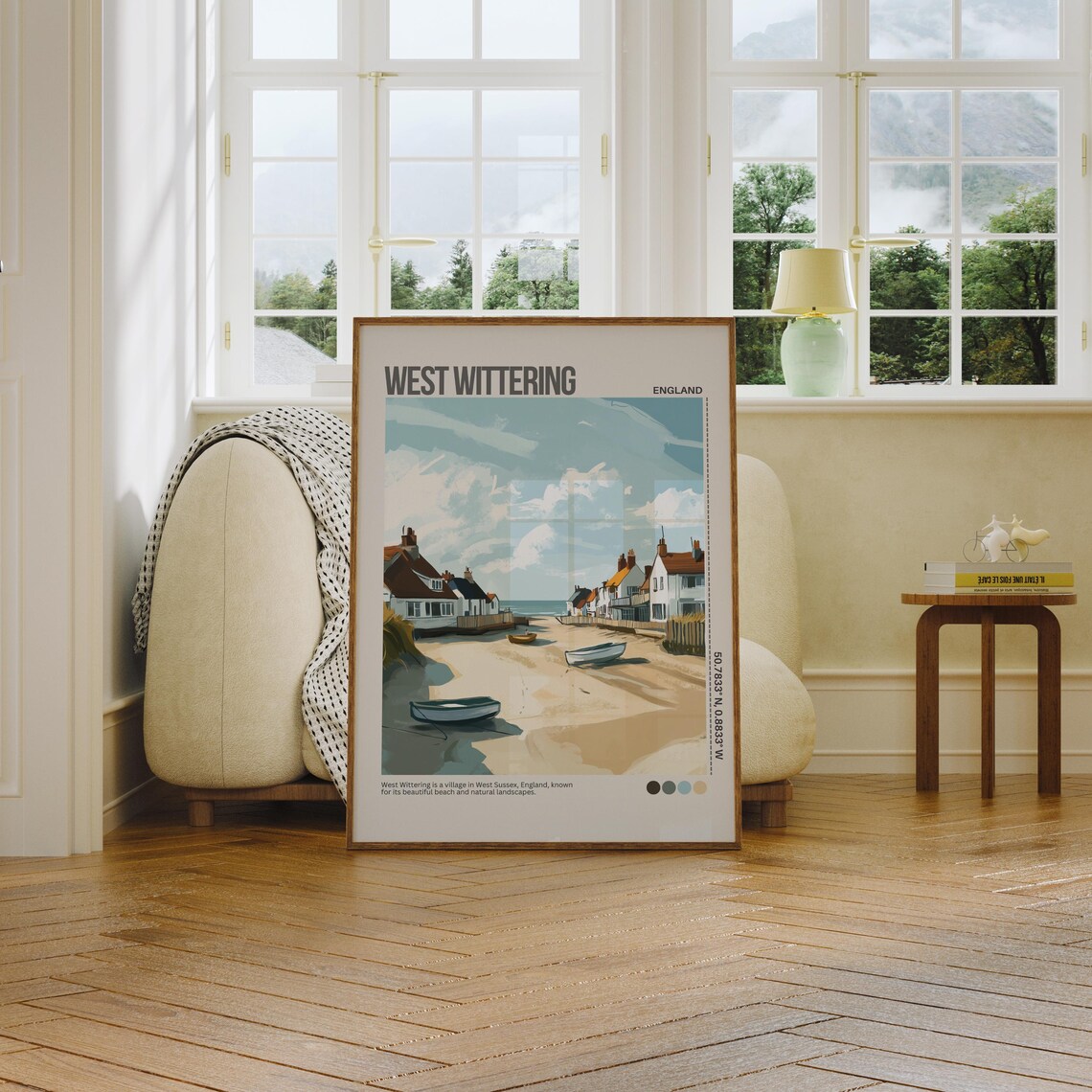 West Wittering Beach Sussex Coastal Village England Travel Poster - Image 3