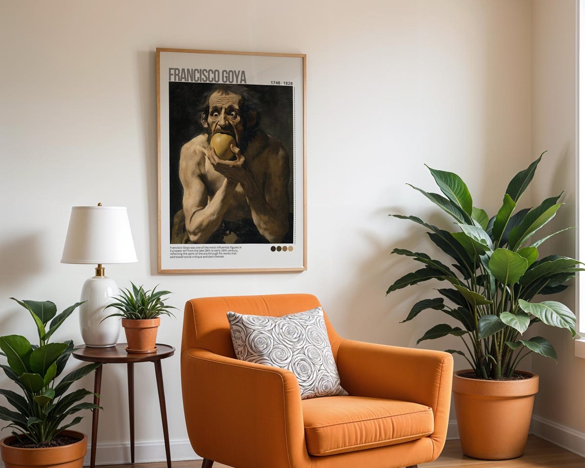 Francisco Goya Saturn Devouring His Son Classic Dark Art Poster - Image 3