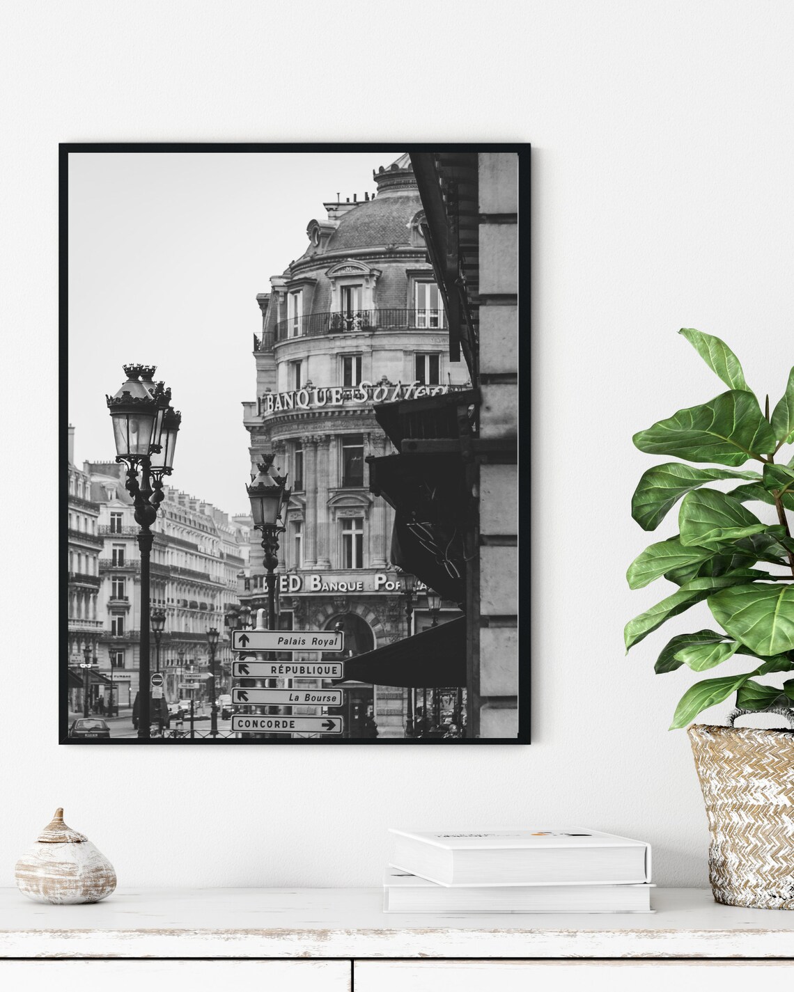 Black And White Paris Street Art Print, Architecture - Image 3
