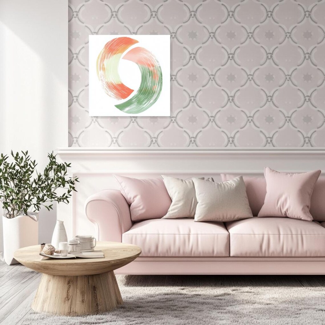 Abstract Swirl Art Inspired By Impressionism - Image 3