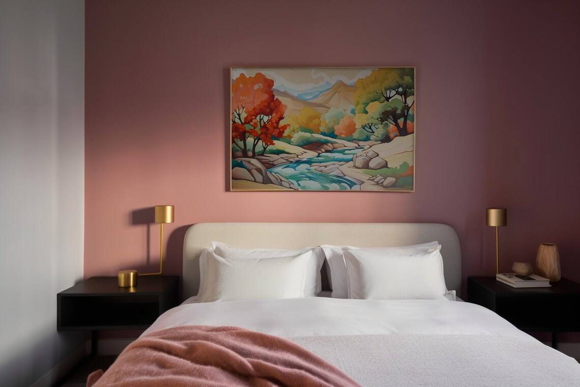 Georgia Okeeffe Styled Landscape Art Print - Image 2