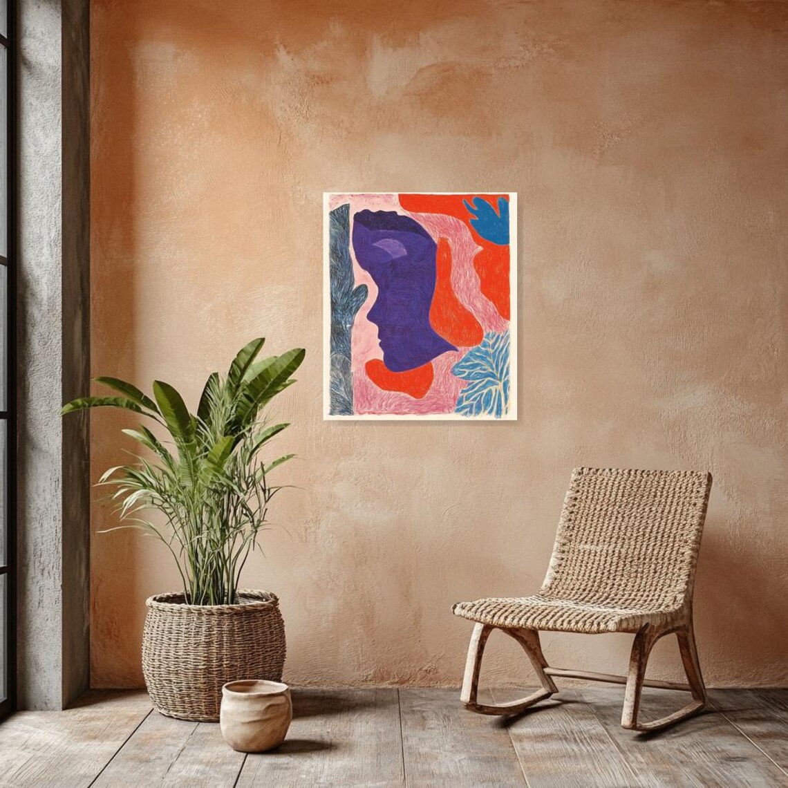 Matisse Inspired Bold Shapes Modern Wall Art Print - Image 2