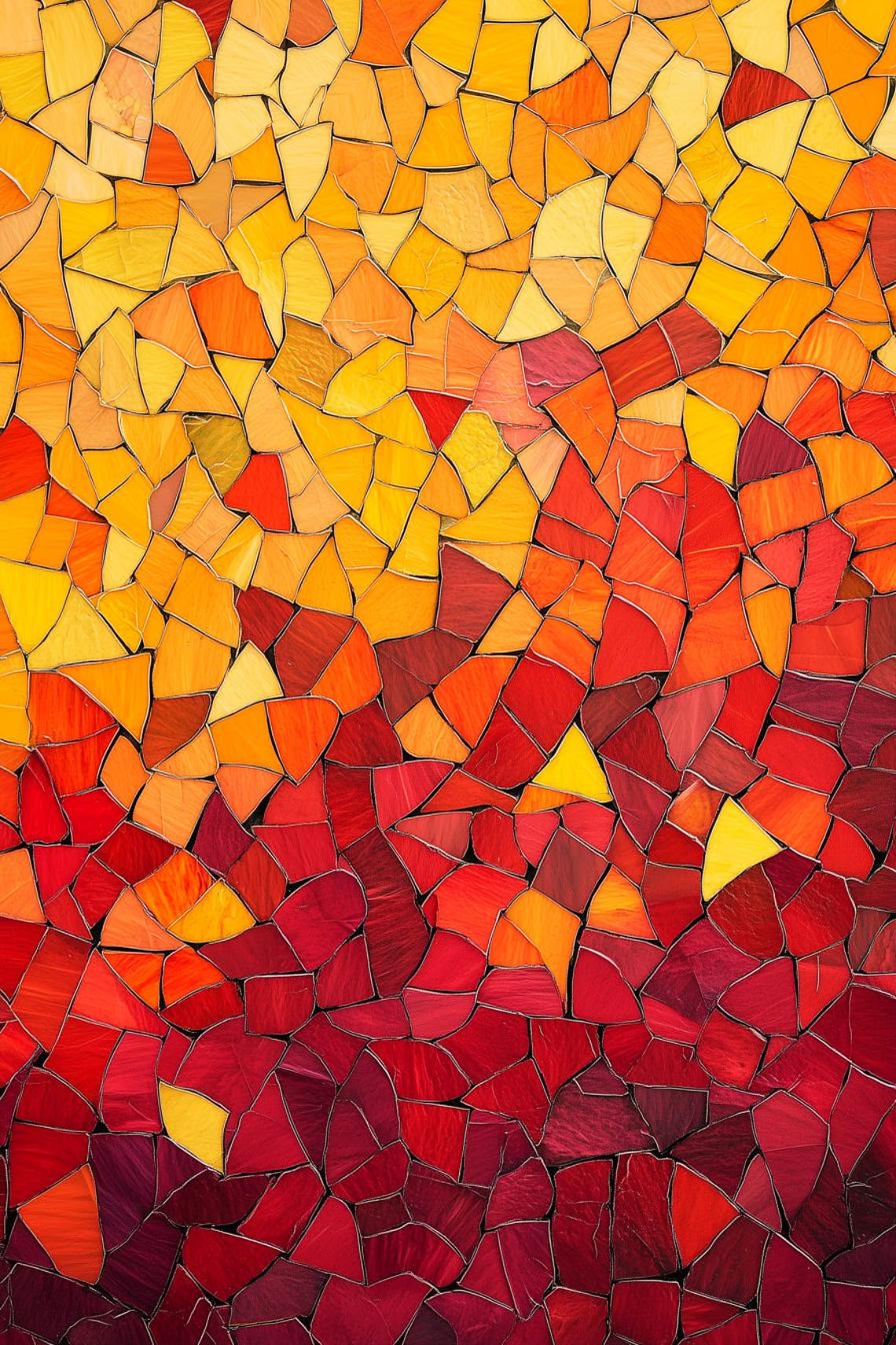 Colorful Mosaic Wall Art Inspired By Matisse Abstract Art Print And Home Decor