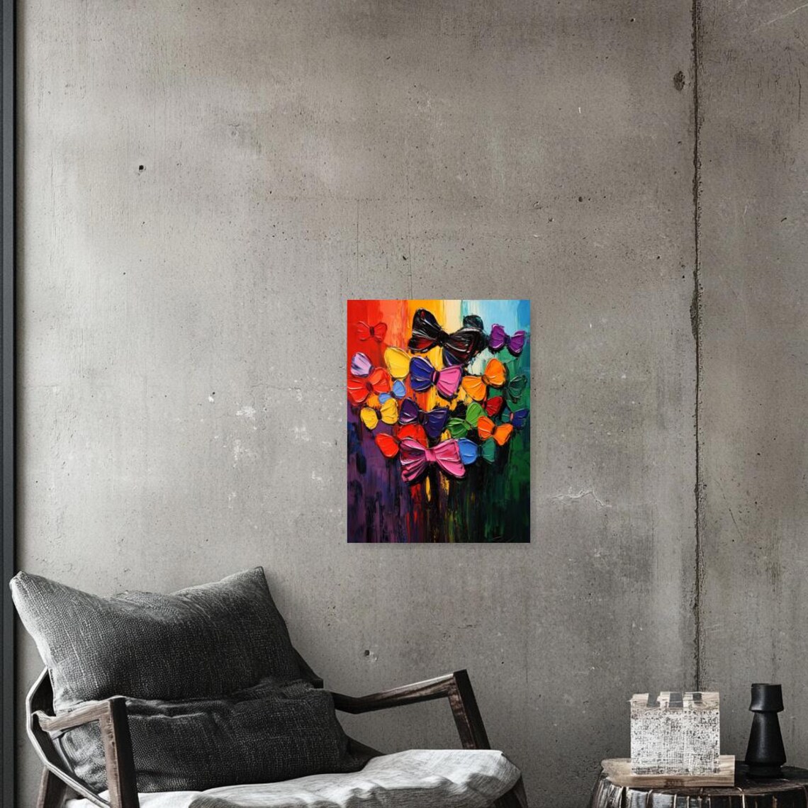 Colorful Bow Print Inspired by Claude Monet - Image 3