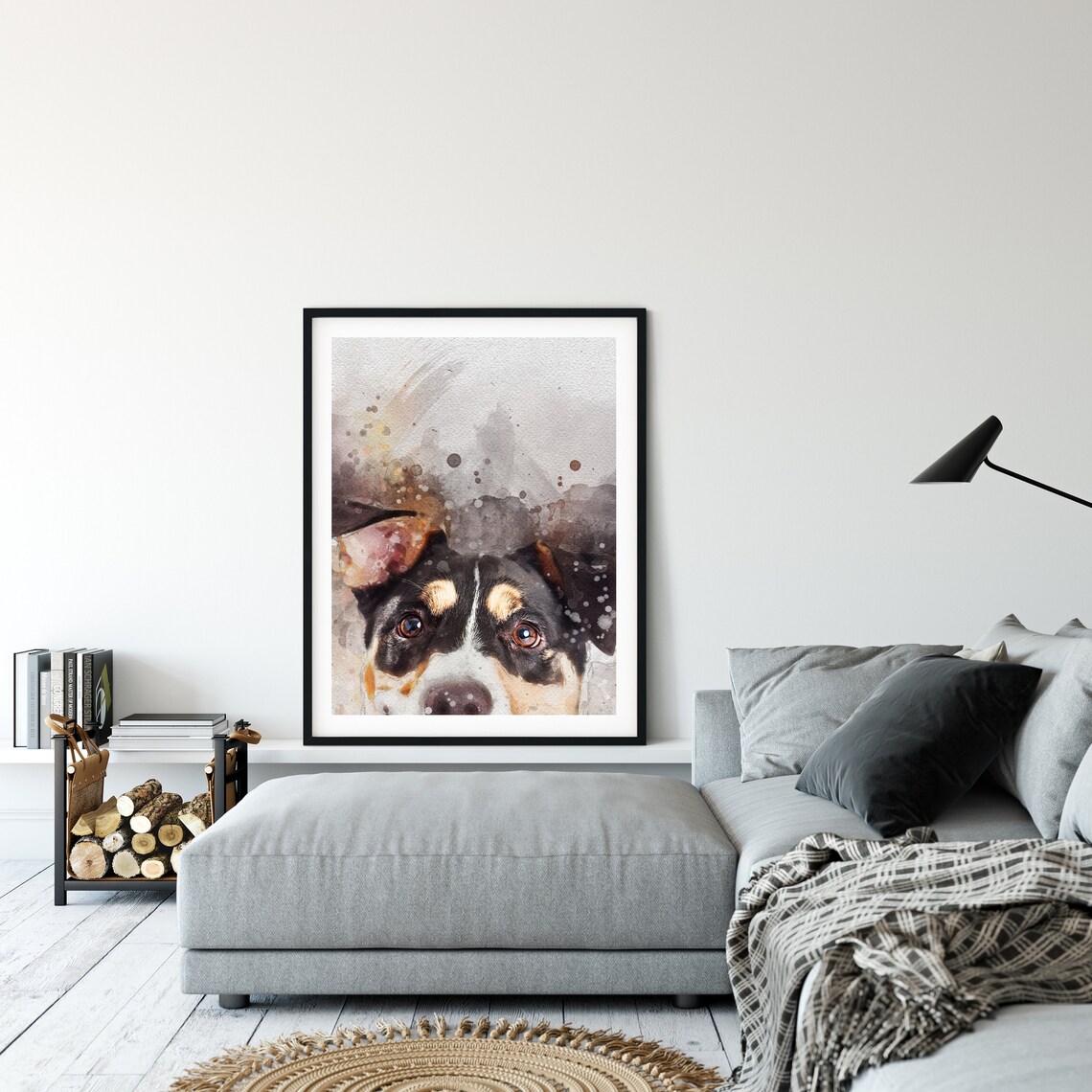 Custom Dog Portrait, Personalized Pet Art Print - Image 2