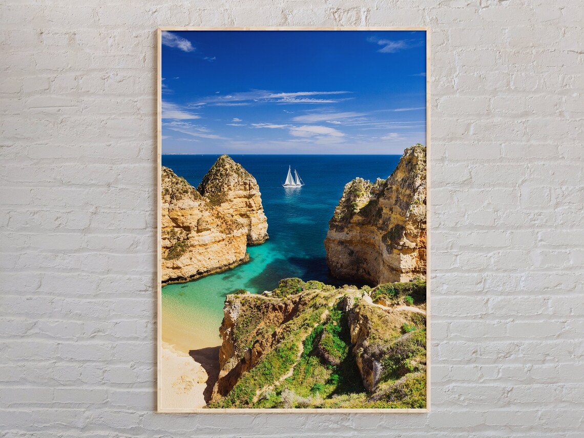 Portugal Travel Poster, Lisbon Wall Decor