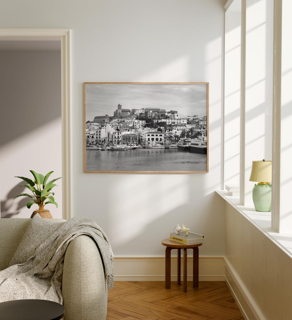 Black And White Ibiza Print Ibiza Wall Art Ibiza Poster Ibiza Photo Ibiza Poster Print Ibiza Wall Decor Spain Poster Print Europe - Image 3
