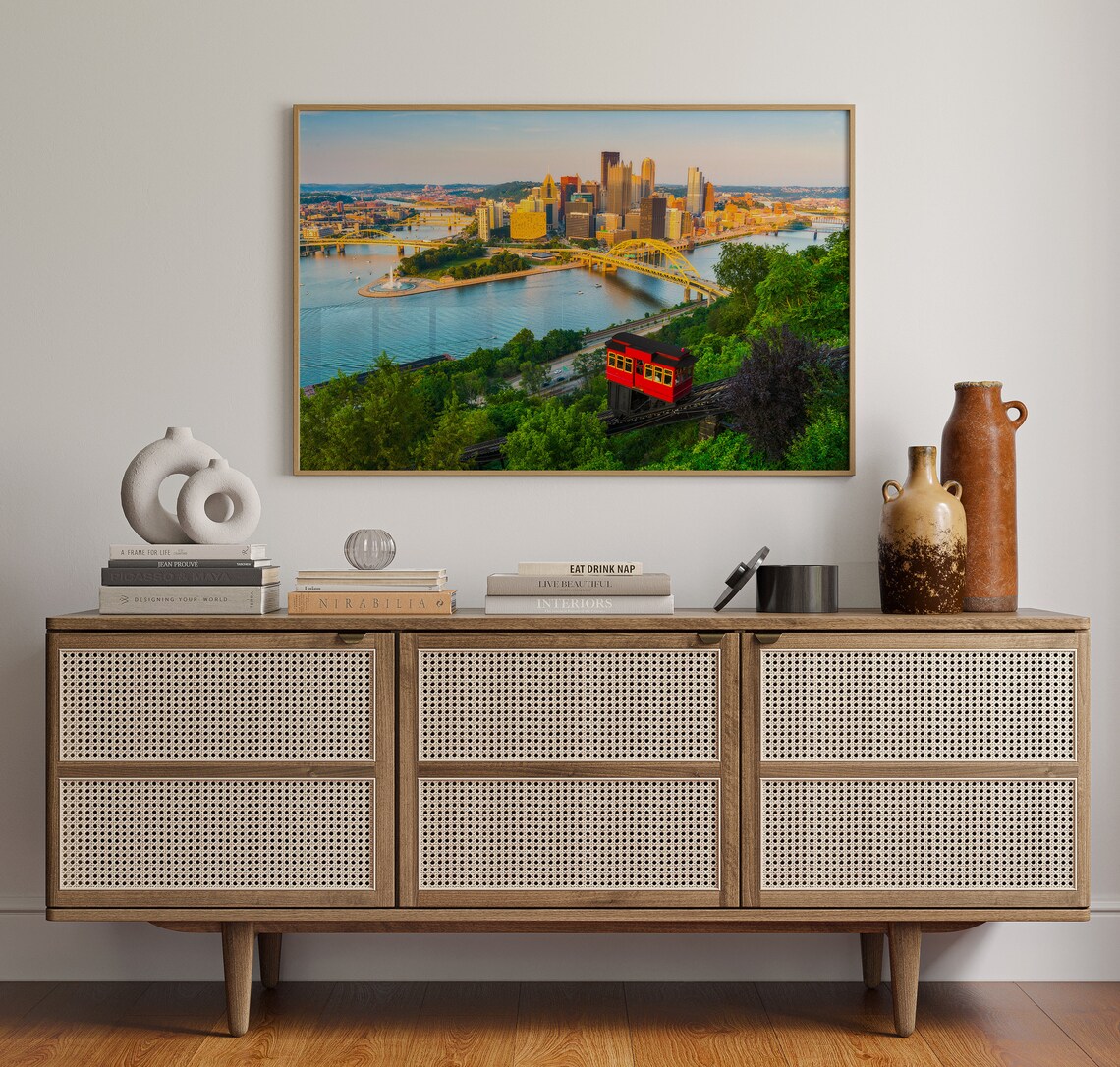Pittsburgh Travel Poster, Pennsylvania USA Art Print - Image 4