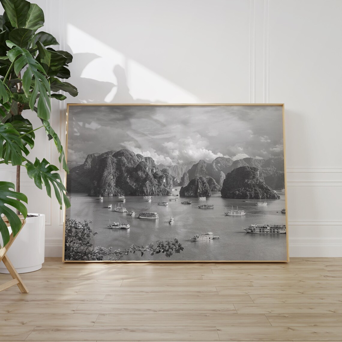 Vietnam Black and White Travel Poster, Asia Wall Art - Image 2