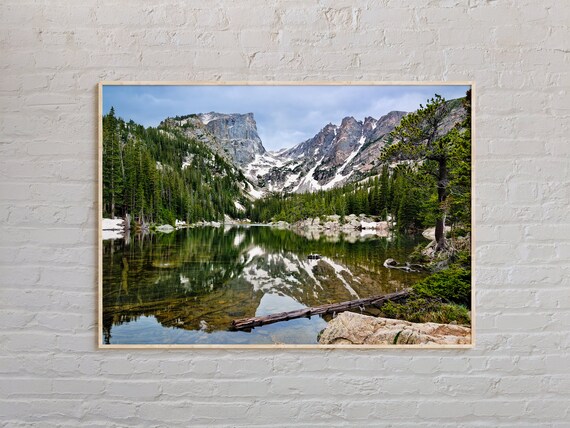 Rocky Mountain National Park Alpine Lake Reflection Peaks Poster