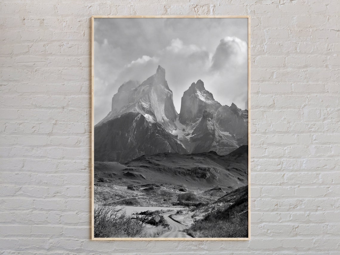 Black And White Chile Print Wall Art Poster Photo Decor South America