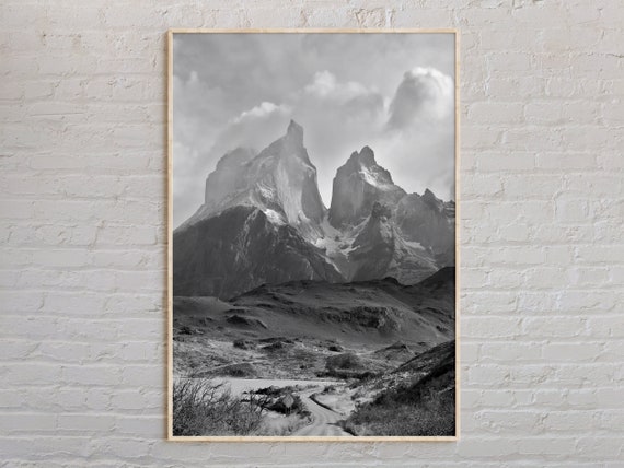 Black And White Chile Print Wall Art Poster Photo Decor South America
