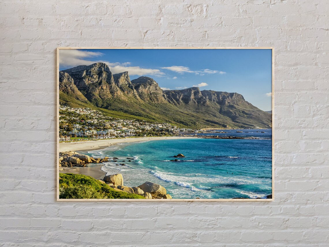 Cape Town Real Photo Travel Poster, Wall Decor