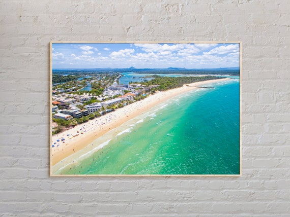 Real Photo Sunshine Coast Print Wall Art Poster Australia
