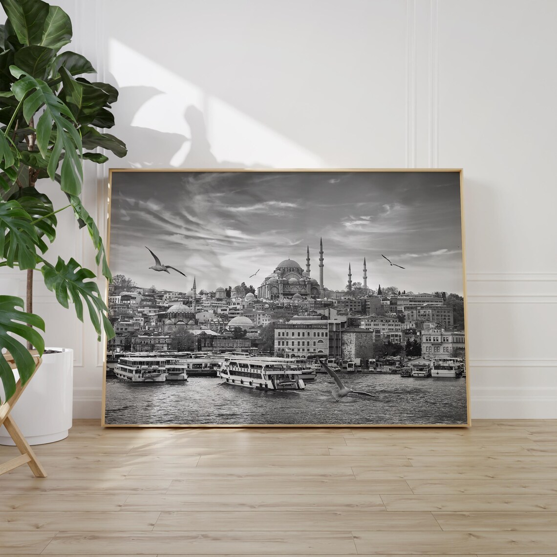 Black and White Istanbul Travel Poster, Wall Art - Image 2