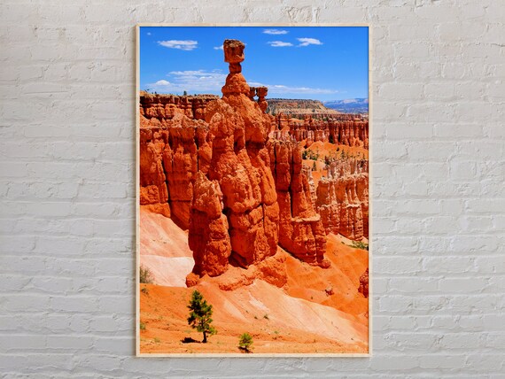 Bryce Canyon Red Rock Hoodoos National Park Landscape Photo Poster