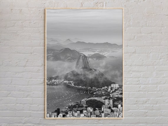 Black And White Rio De Janeiro Print Rio De Janeiro Wall Art Rio De Janeiro Poster Rio De Janeiro Photo Rio De Janeiro Decor Brazil