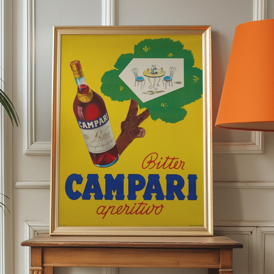 Bitter Campari Aperitivo Bottle Classic Italian Advertising Poster - Image 3