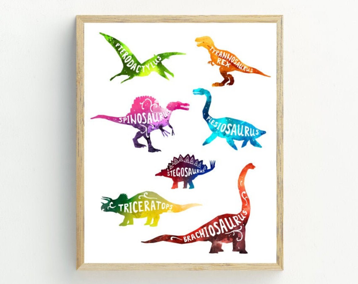 Dinosaurs Print, Boy Bedroom Decor Art Print - Image 2