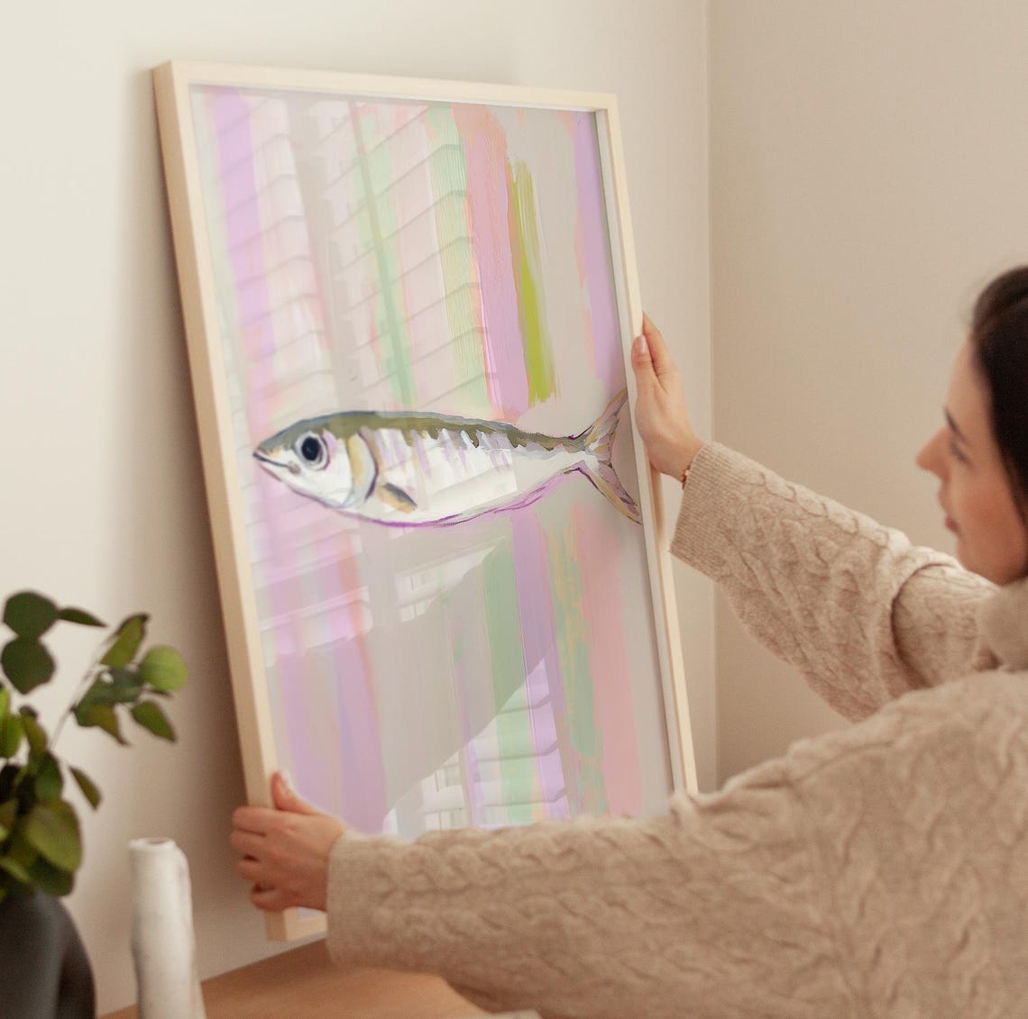Sardines Art Print Retro Fashion Wall Art Kitchen Foodie Wall Art Sardines Poster Kitchen Food Poster Trendy Cool Girl Print - Image 3