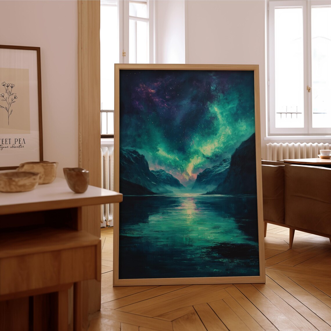 Impressionist Aurora Vintage Oil Painting Poster