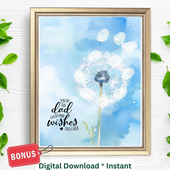 Youre The Dad Everyone Wishes They Had Fingerprint Print Poster