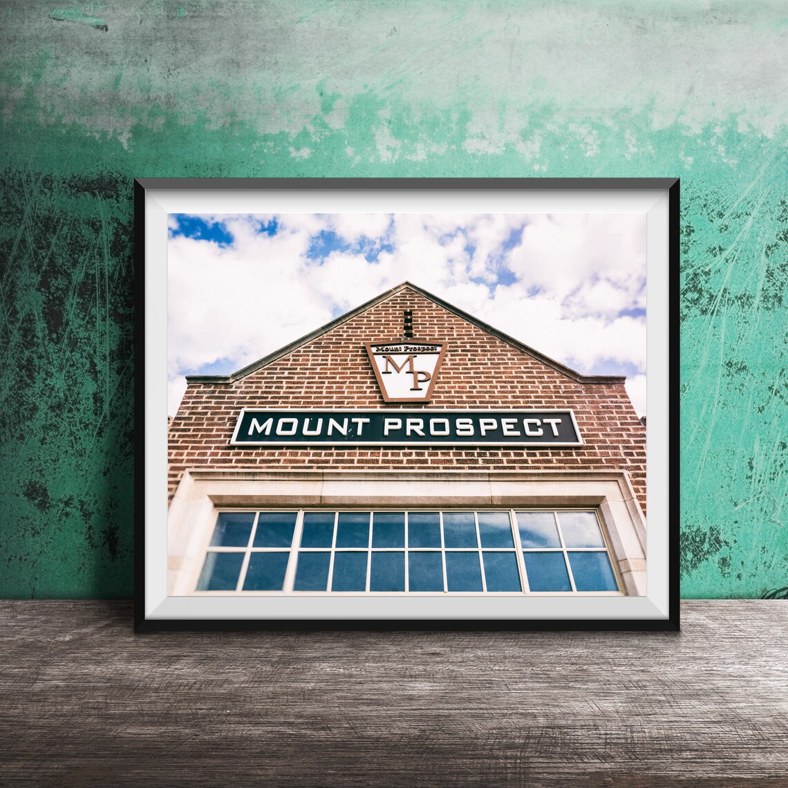 Mount Prospect Illinois Train Station Sign Photography Poster