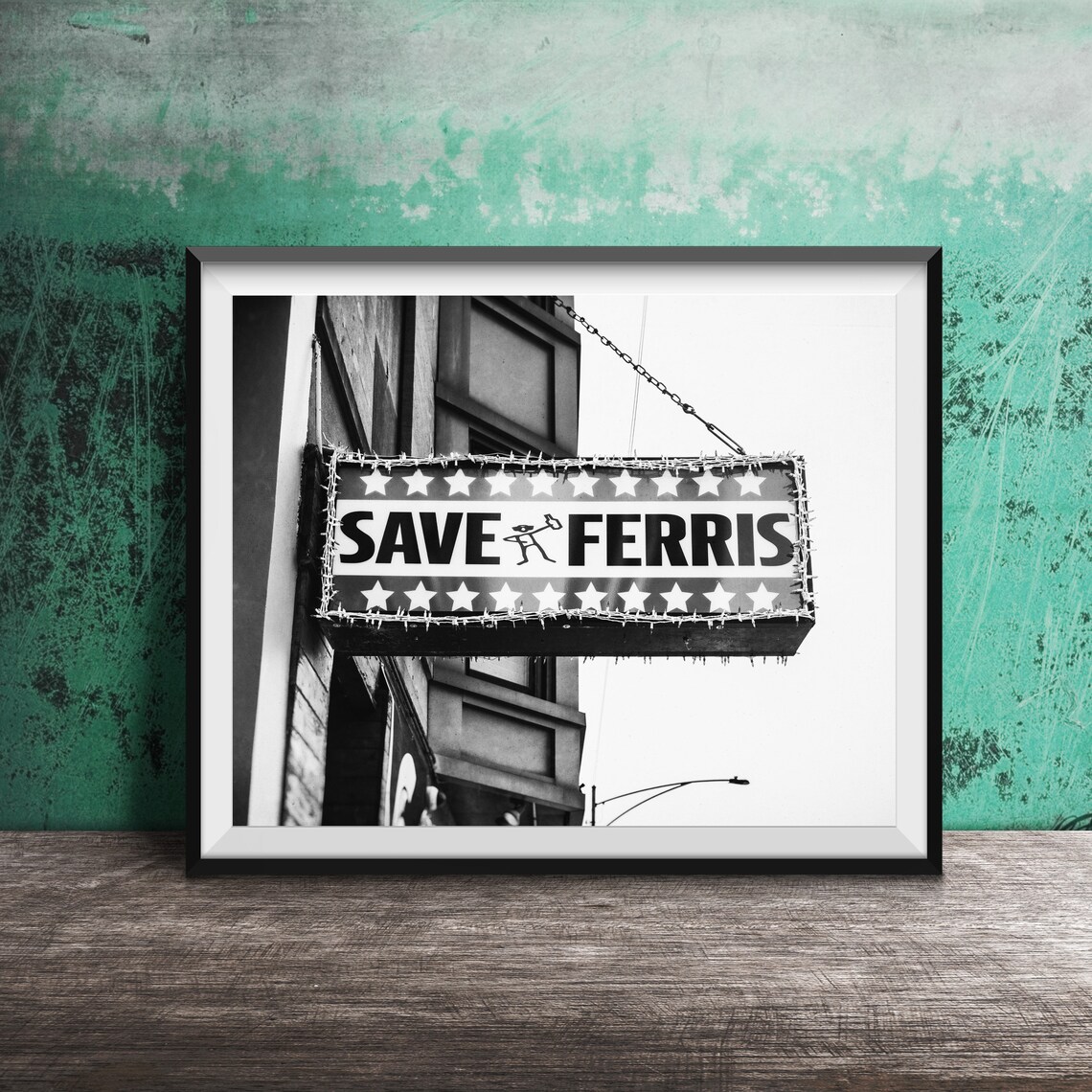 Save Ferris Chicago Bar Sign, Chicago Photo Print - Image 2