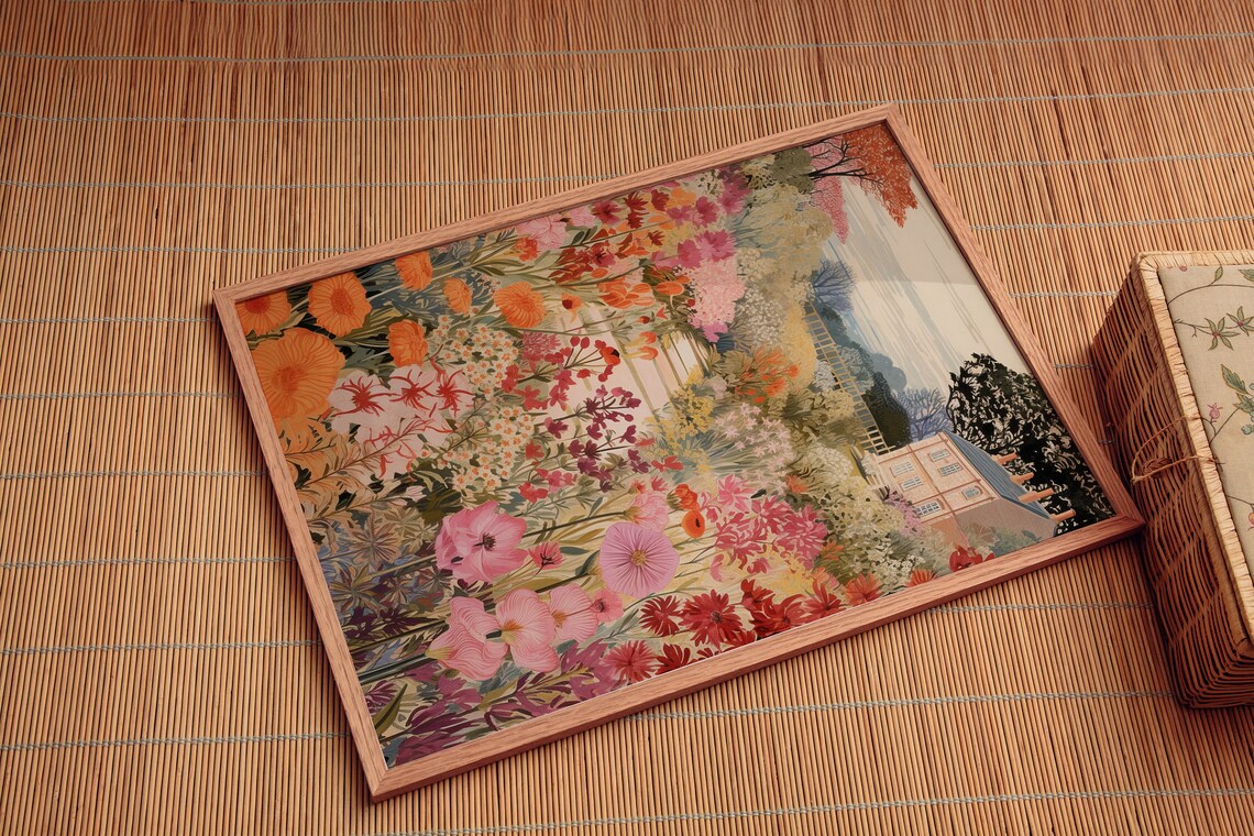 Countryside Home And Garden In Spring Art Print - Image 3