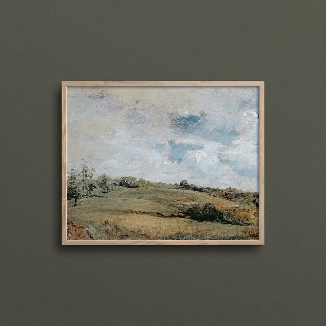 Summer Hillside French Country Landscape Art Print - Image 2