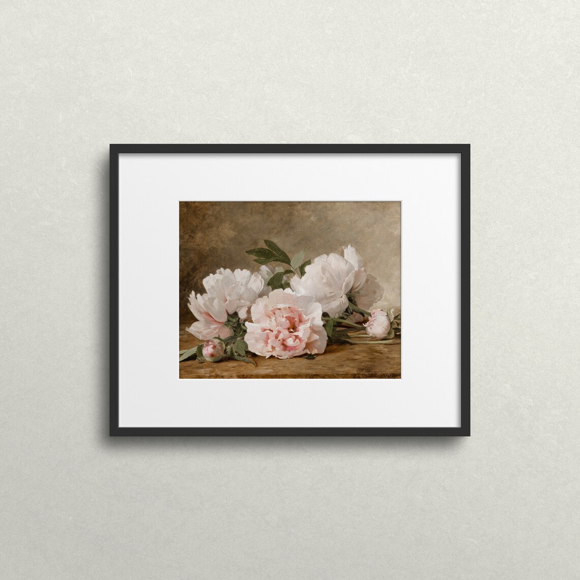 Peony Season Vintage Floral Spring Wall Art Print - Image 2
