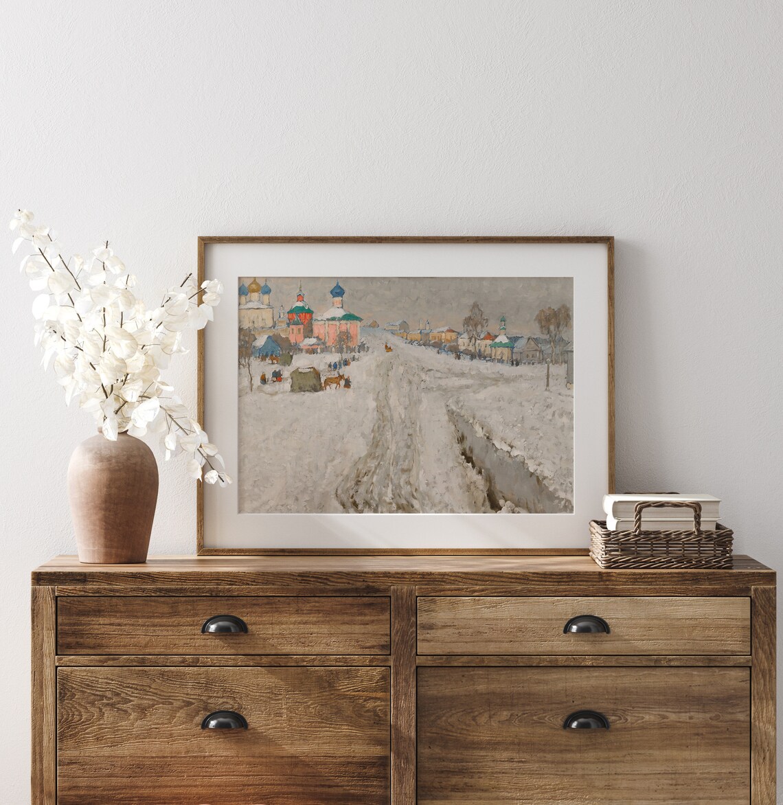 Christmas In Ukraine Vintage Winter Landscape Art Print - Image 3