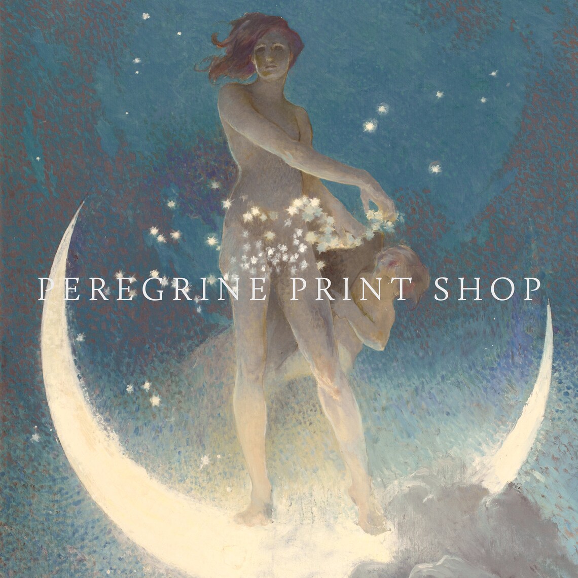 Spring Scattering Stars Nymph, Moody Art Print - Image 2